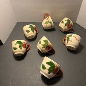 Vintage Franciscan Apple Tea Coffee Cups Set of 8